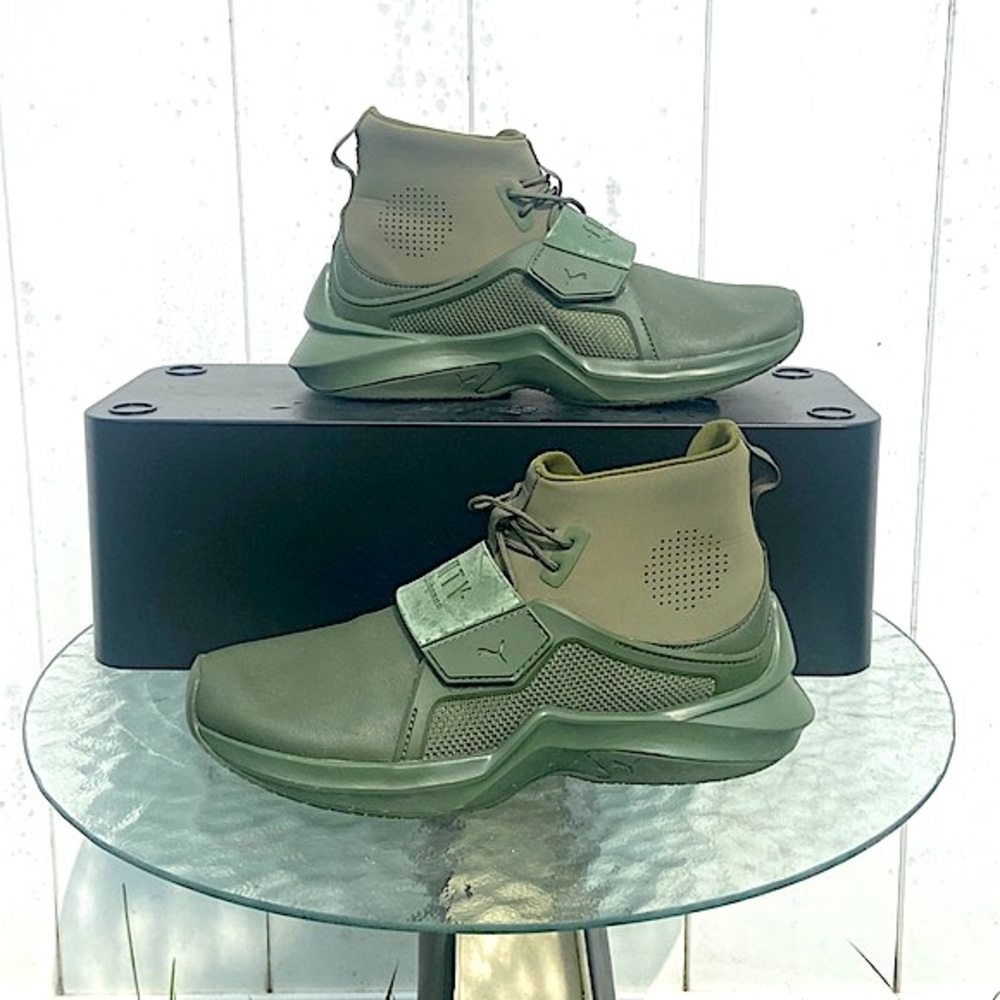 PUMA x FENTY Cypress Green The Trainer Hi Sneaker - Women’s 7.5